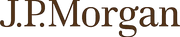 J.P. Morgan logo in brown text