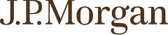 J.P. Morgan logo in brown text