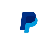 Blue 'P' logo on a white background