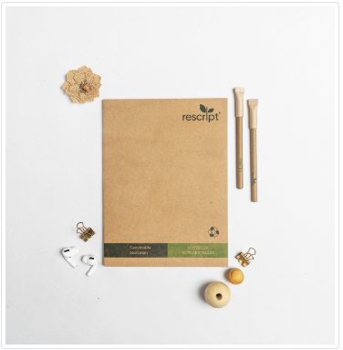 Rescript's Recycled Paper Notebook 