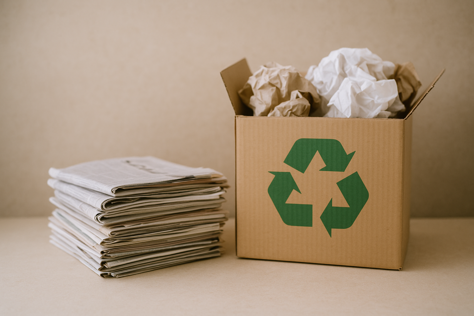 Global waste paper recycling showcasing success stories and challenges