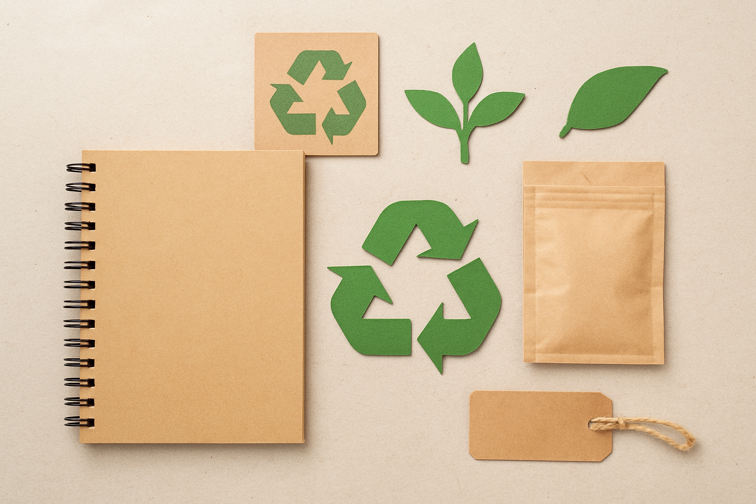 Corporate social responsibility with recycled paper products promoting sustainability