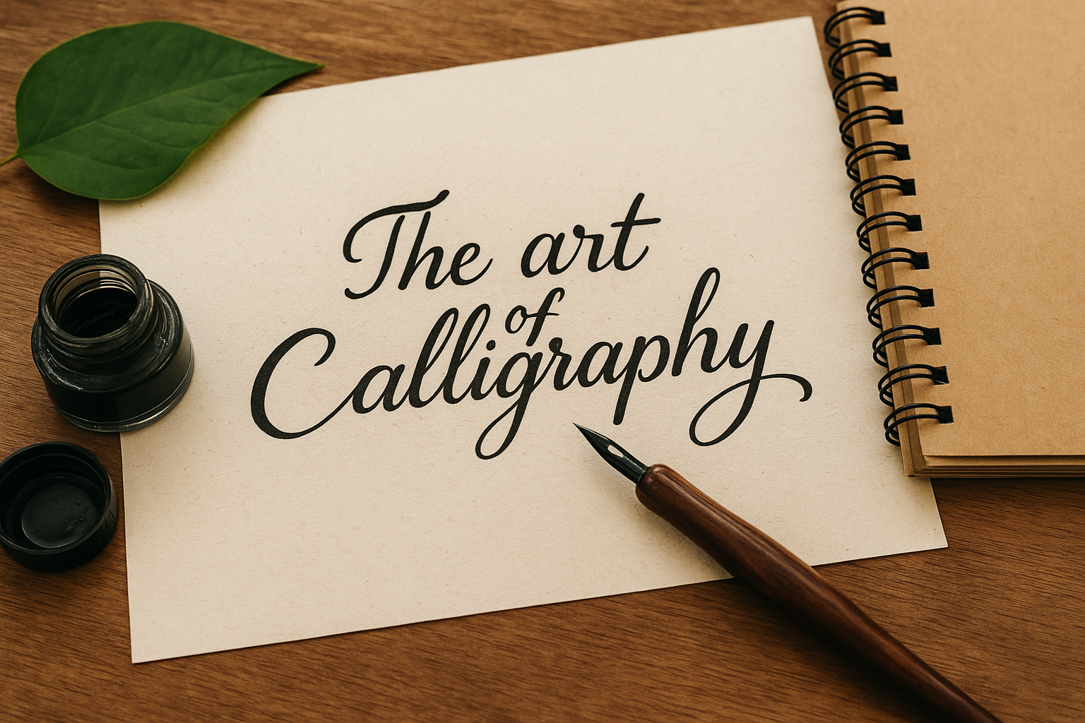 The Art of Calligraphy on Eco-Friendly Recycled Paper