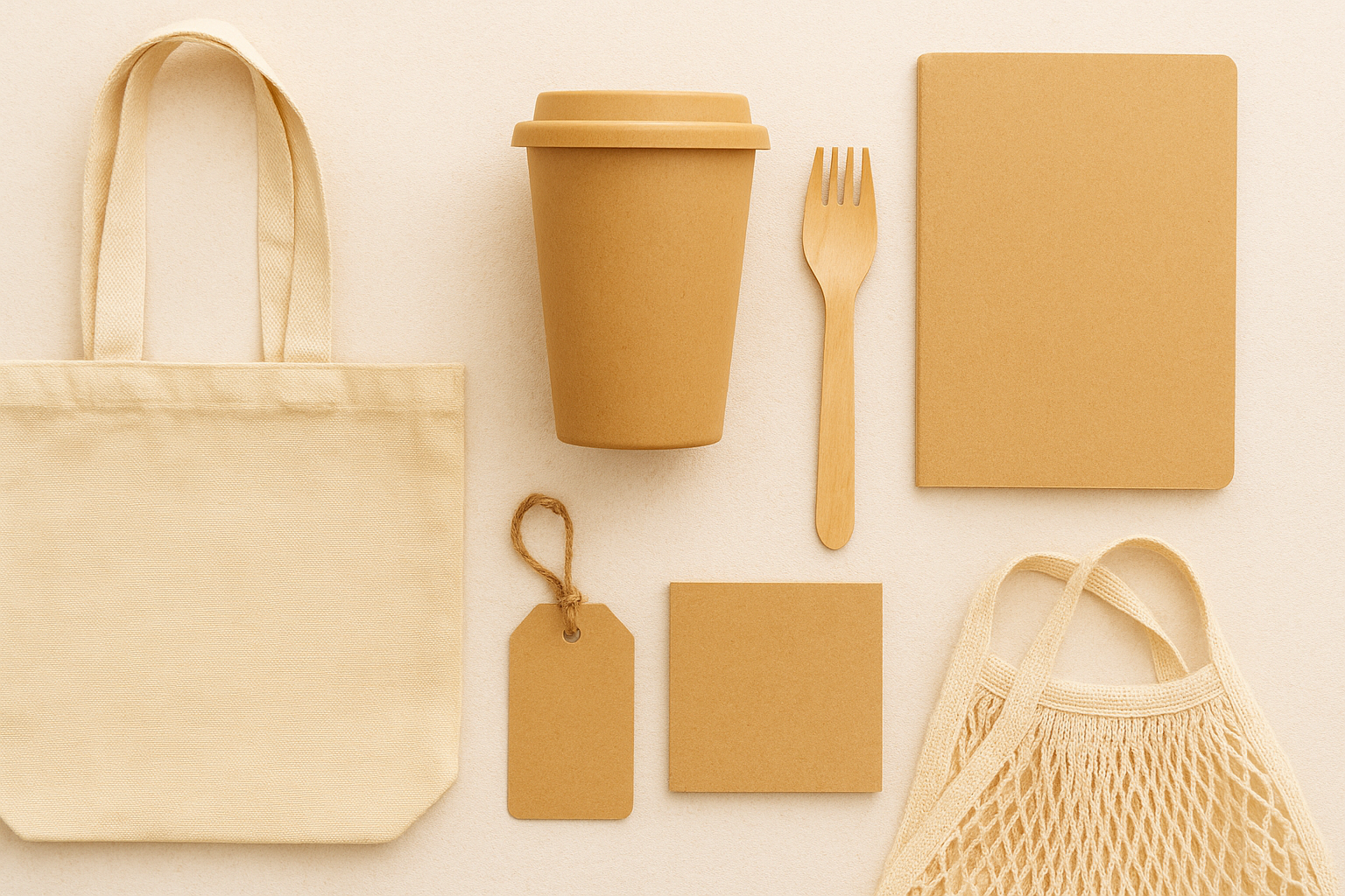 Business embracing sustainable products with challenges and rewards illustrated