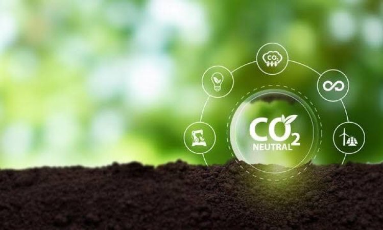 Green technology illustration symbolizing India's journey toward carbon neutrality and sustainability