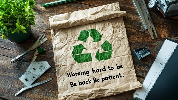 Recycled paper products and eco-conscious stationery promoting sustainability and environmental responsibility
