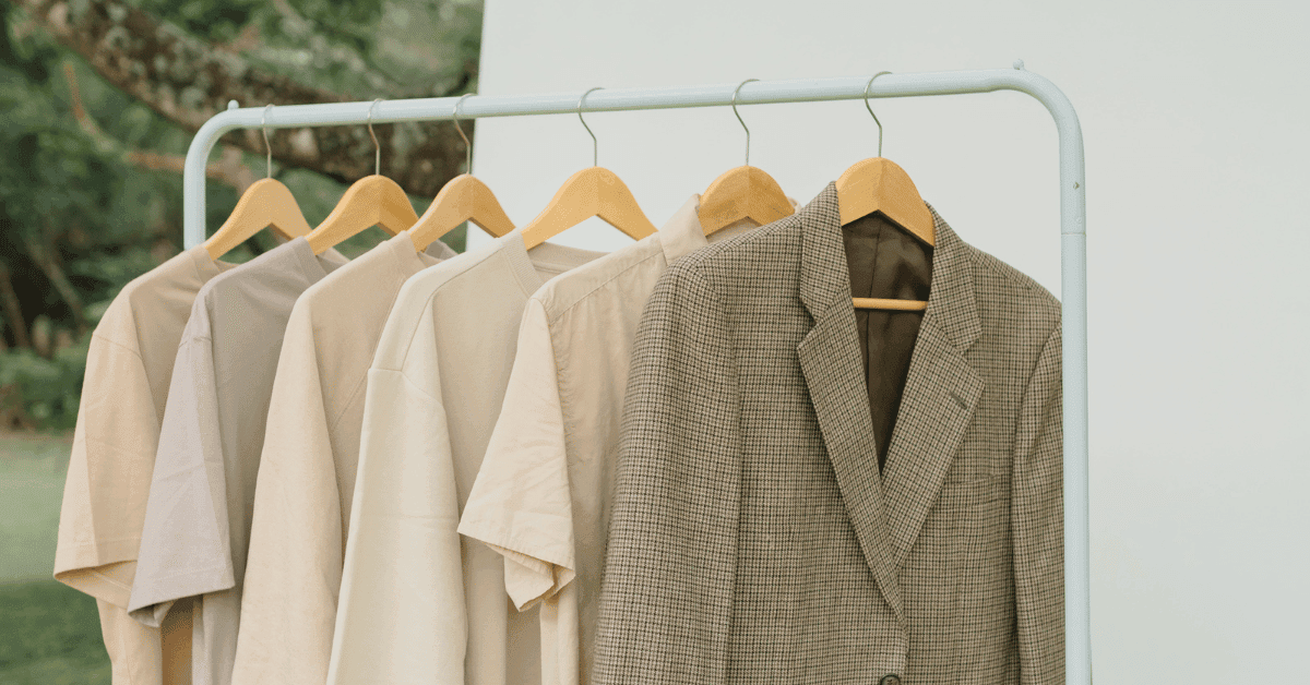Minimalist sustainable fashion display—eco-friendly fabrics, recycled materials, and timeless Indian design aesthetics