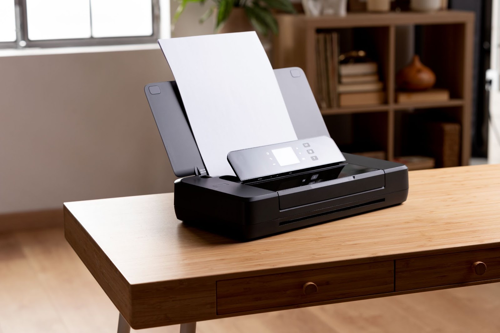 Stack of recycled copier paper sheets highlighting eco-friendly printing benefits