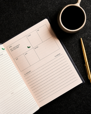 Eco-Friendly 2026 Dated Daily Planner (Denim Cover Edition)