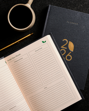 Eco-Friendly 2026 Dated Daily Planner (Denim Cover Edition)