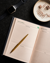 Eco-Friendly 2026 Dated Daily Planner (Denim Cover Edition)