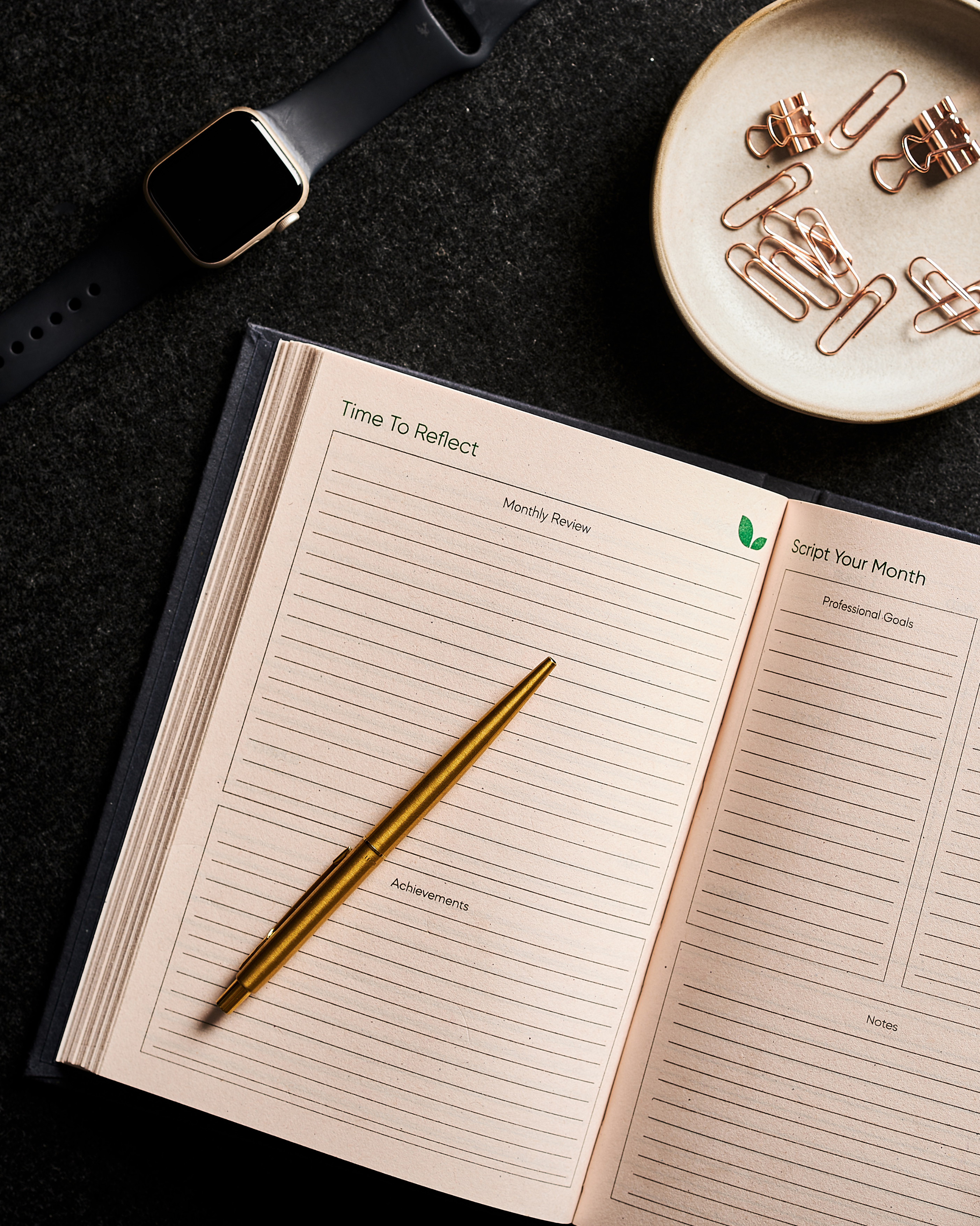 Eco-Friendly 2026 Dated Daily Planner (Denim Cover Edition)