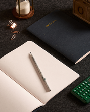 Black Denim Unruled Notebook – Pack of 2