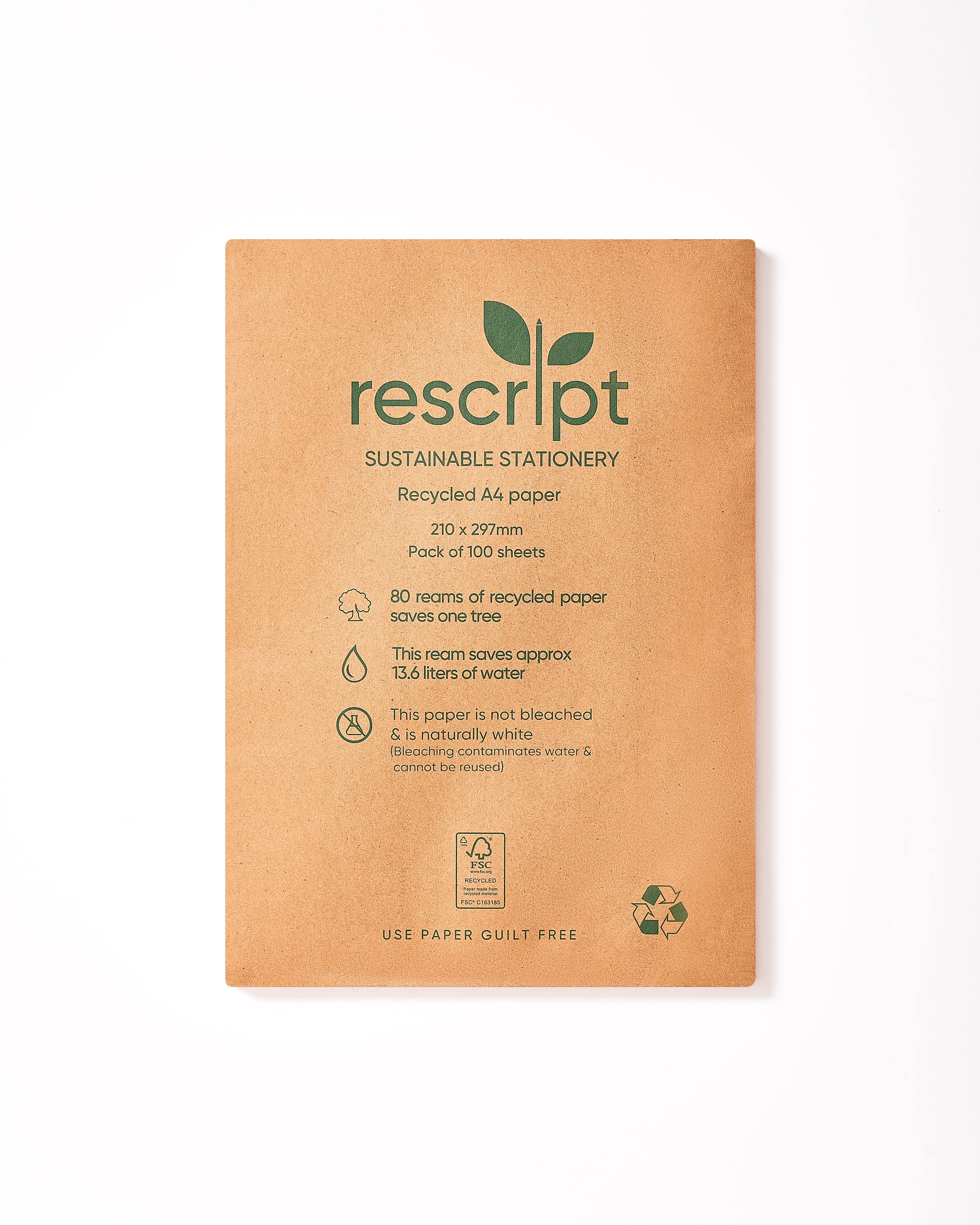 100% Recycled A4 Copier Paper – 100 Sheets (75 GSM)