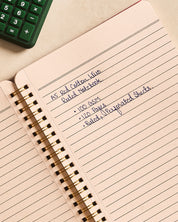 Red Cotton Wiro Ruled Notebooks – Pack of 2