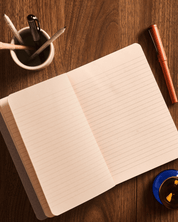 Grey Barley Ruled Journal