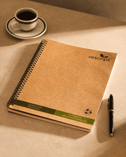 Eco-Friendly Unruled Wiro Notebooks – Pack of 4