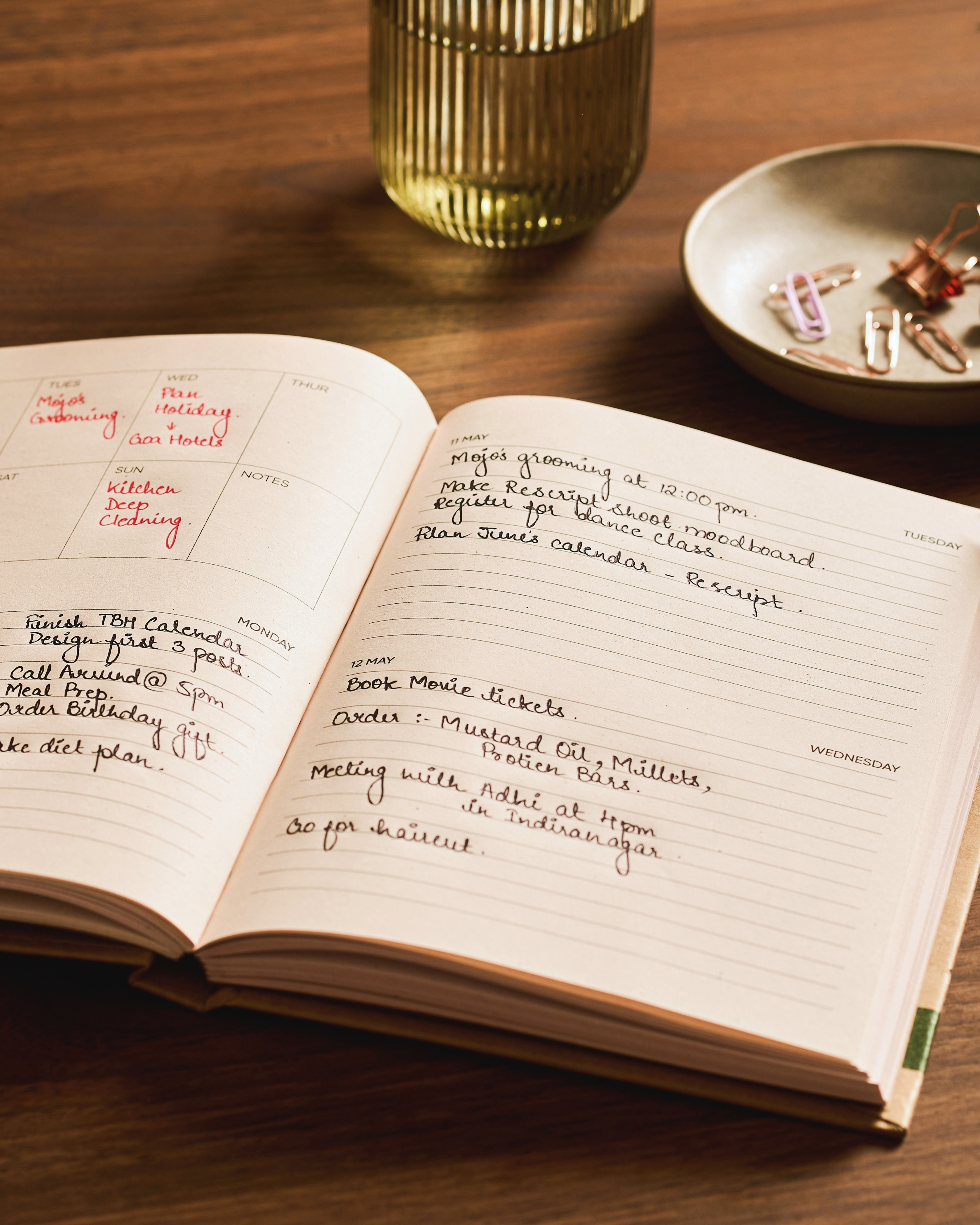 Eco-Friendly 2027 Dated Daily Planner Diary