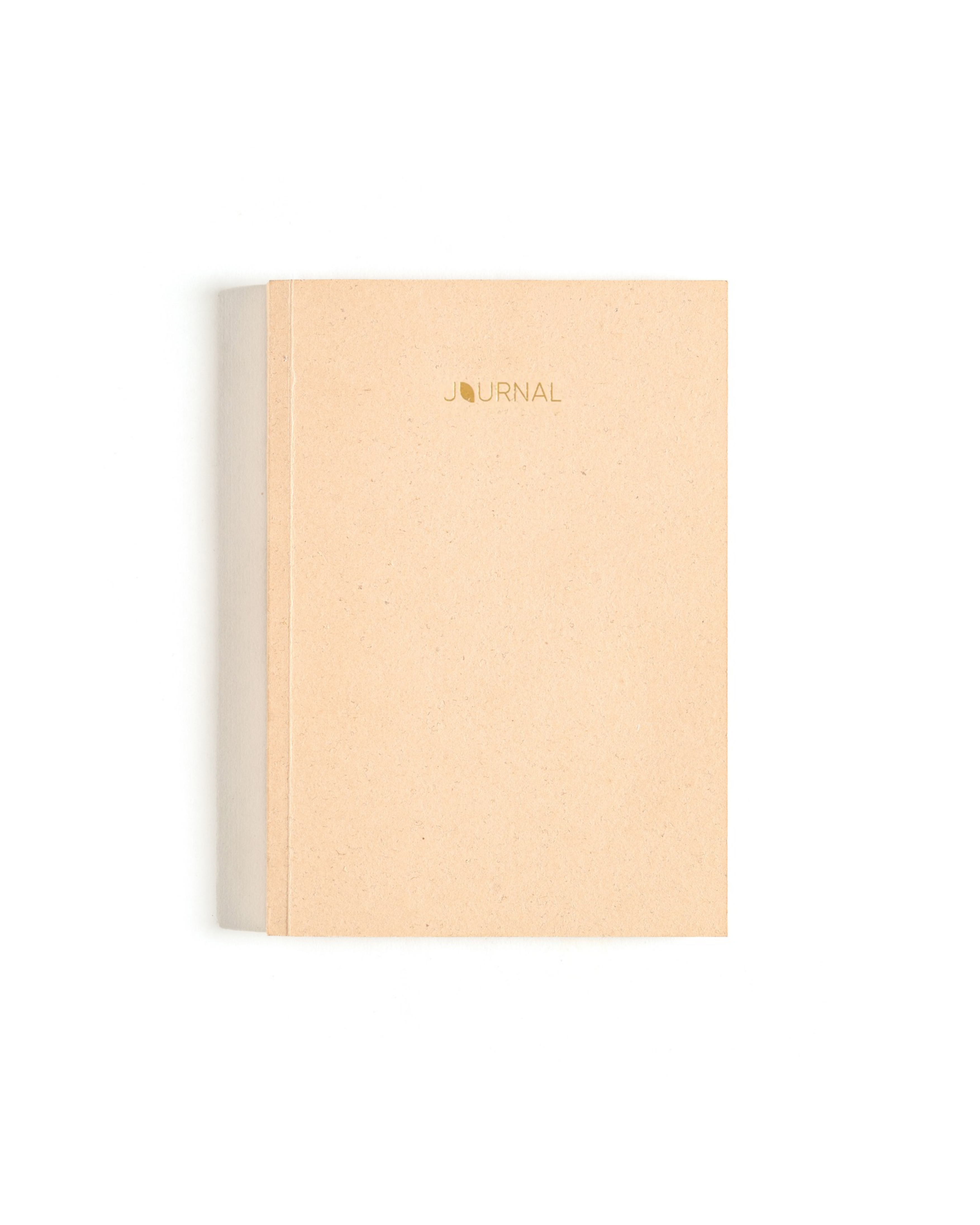Beige Cotton Unruled Journal