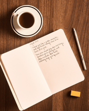 Beige Cotton Unruled Journal