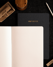 Black Denim Unruled Notebook – Pack of 2