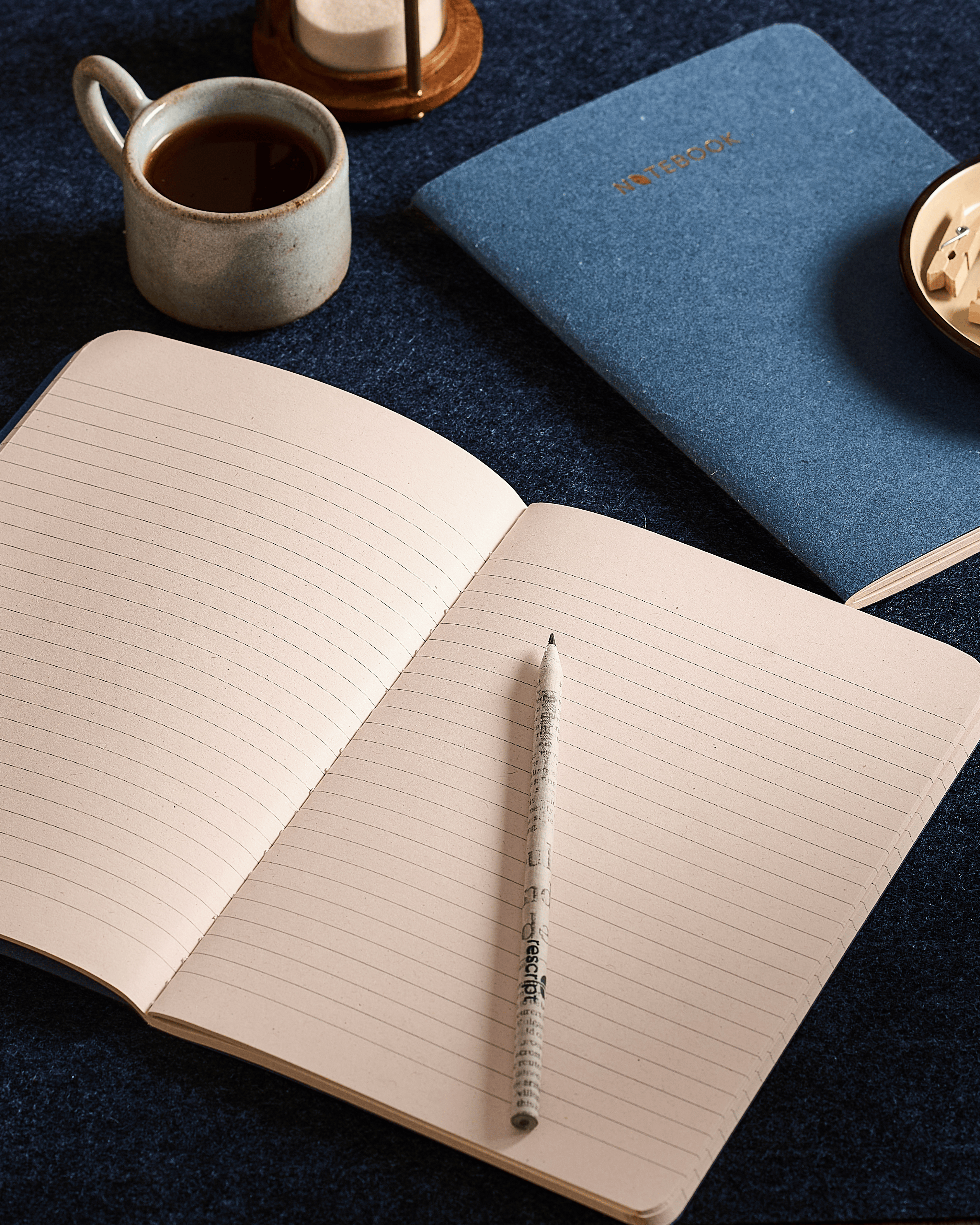 Blue Denim Ruled Notebook – Pack of 2