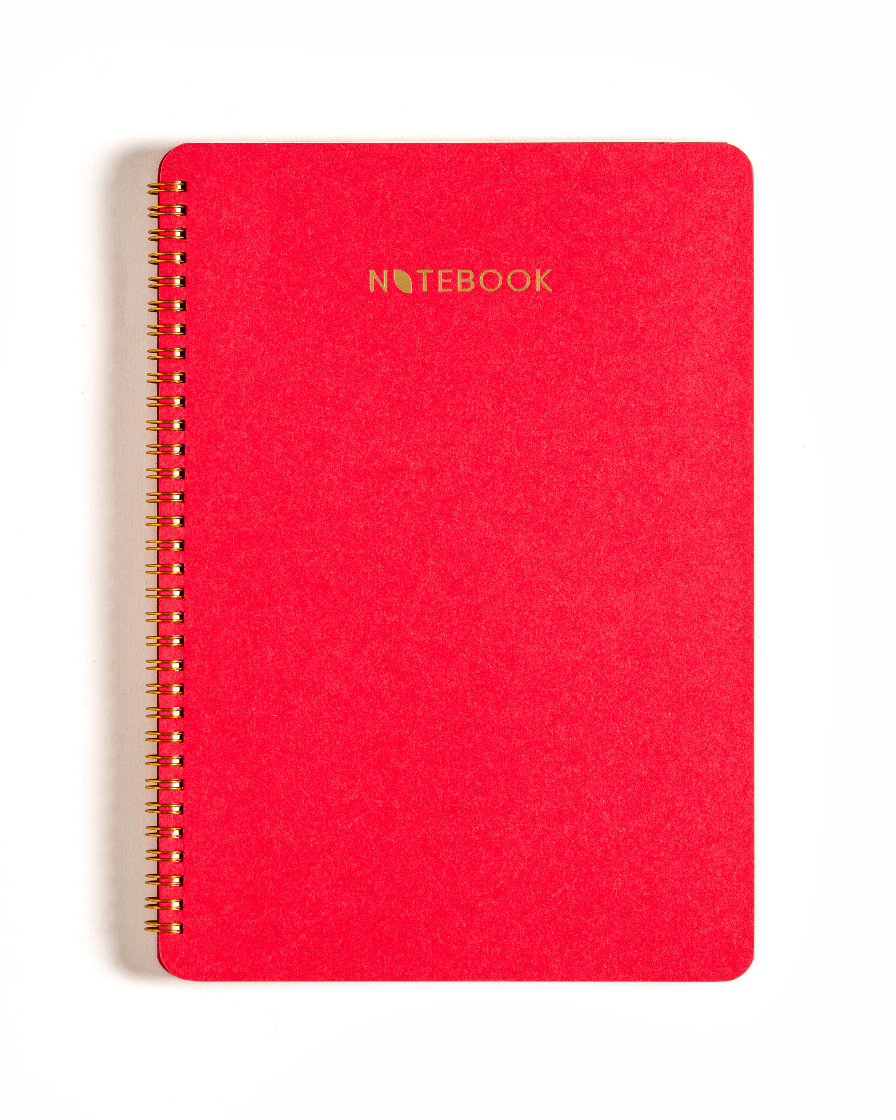 Red Cotton Wiro Ruled Notebook
