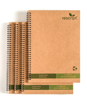Eco-Friendly Wiro Unruled Notebooks – Pack of 4