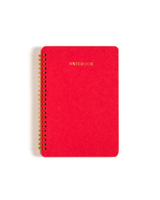 Red Cotton Wiro Ruled Notebook