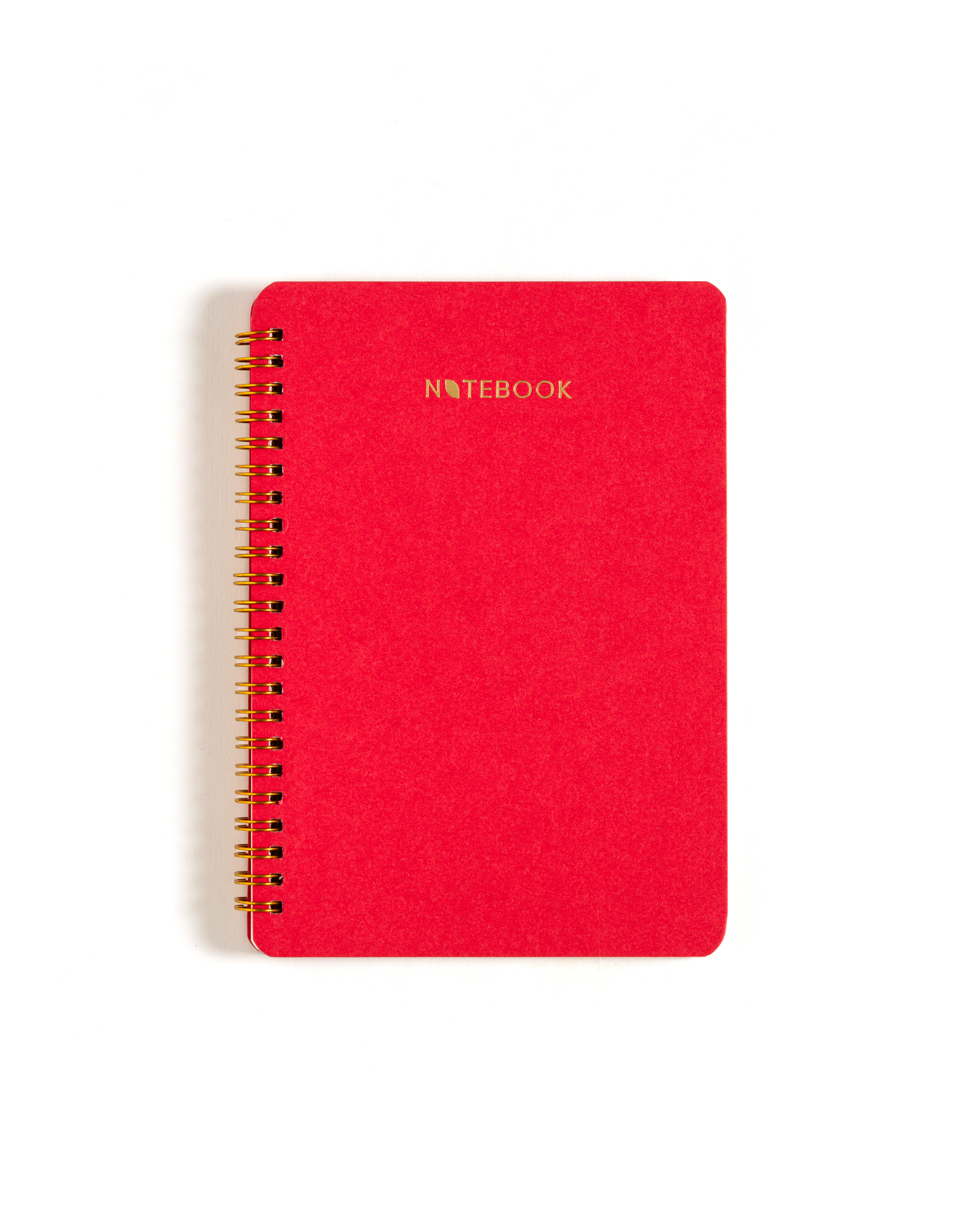 Red Cotton Wiro Ruled Notebook