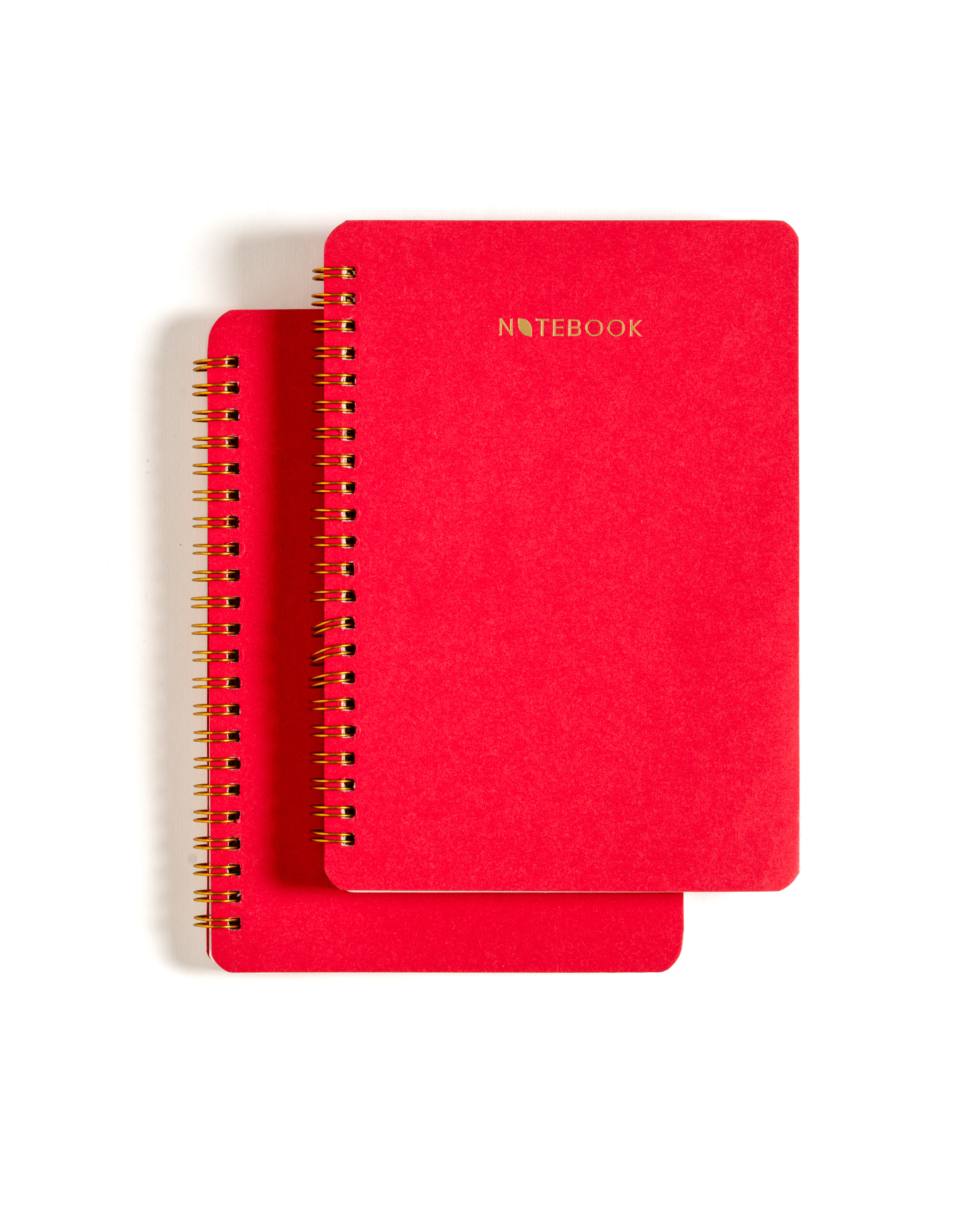 Red Cotton Wiro Ruled Notebooks – Pack of 2